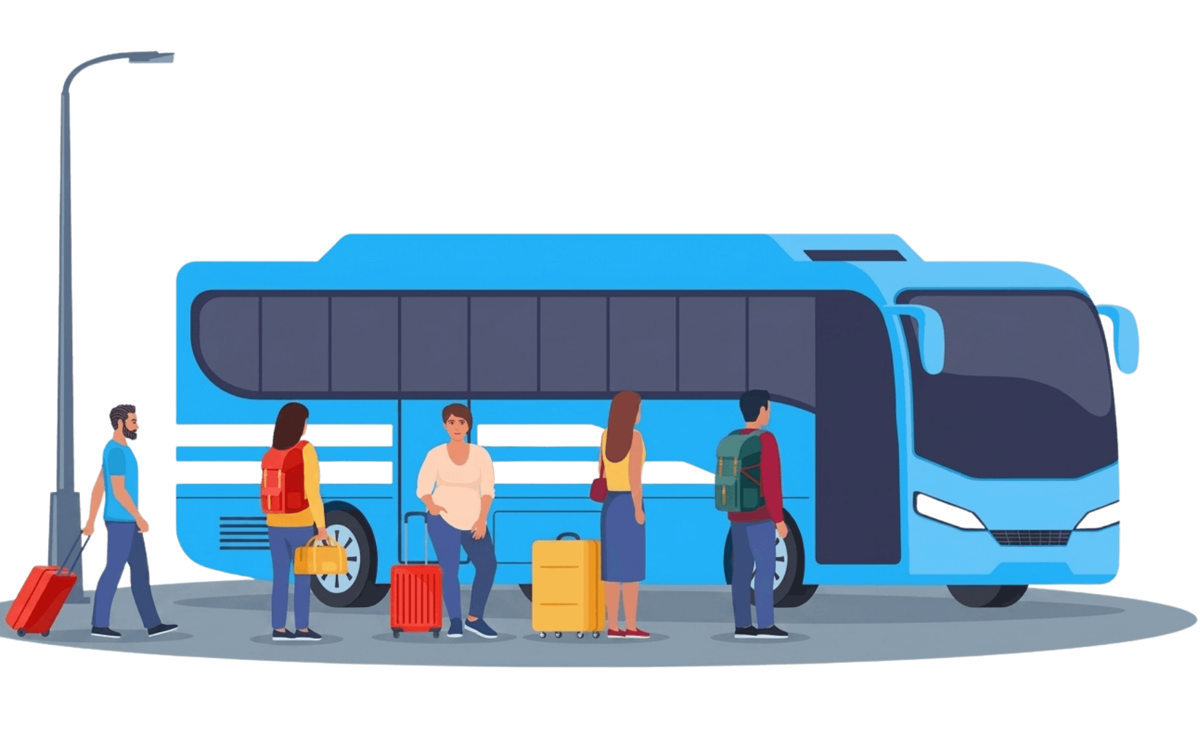 Passengers boarding a BusConnect bus